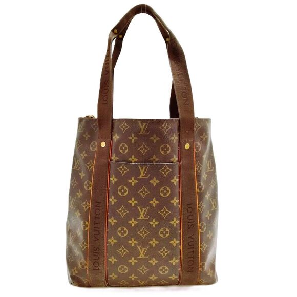 Louis Vuitton Monogram Cabas Beaubourg Tote Brown Canvas DU0998 - Picture 1 of 9